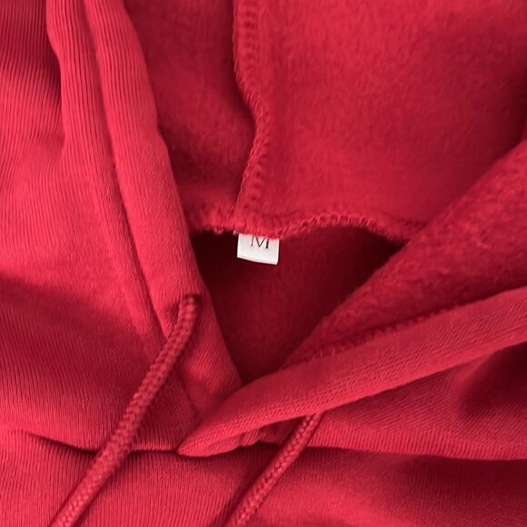 Shein - Red Hoodie - 100% Polyester - M - Picture 2 of 3